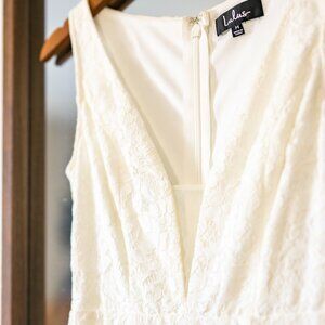 Lulus Everly White Lace Maxi Dress
